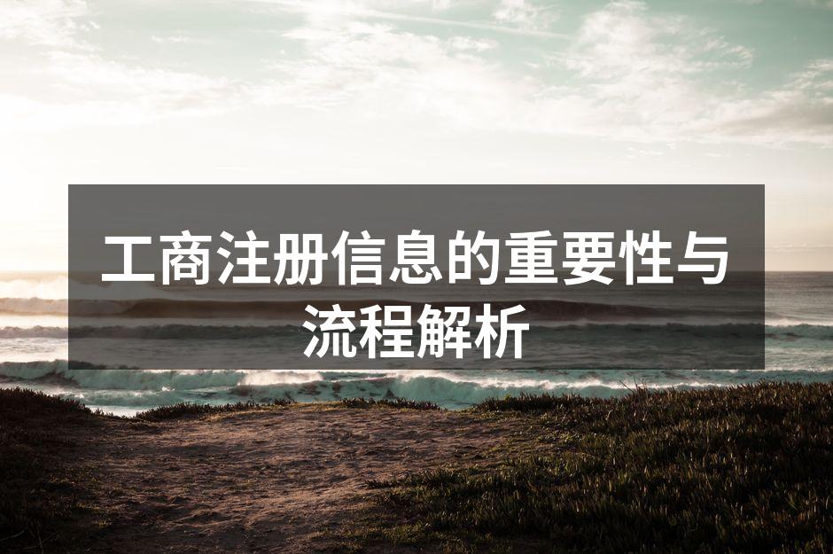工商注册信息的重要性与流程解析